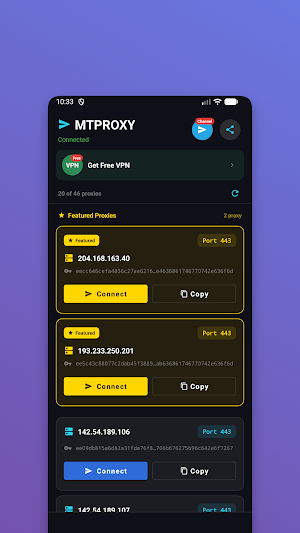 MTPROXY MTPROTO Proxy Telegram Screenshot 0