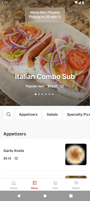 Mama Mia's Pizzeria To Go Screenshot 1