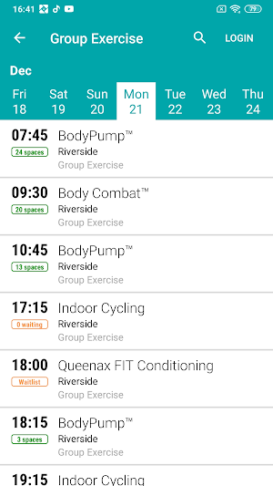 Exeter Leisure Screenshot 1