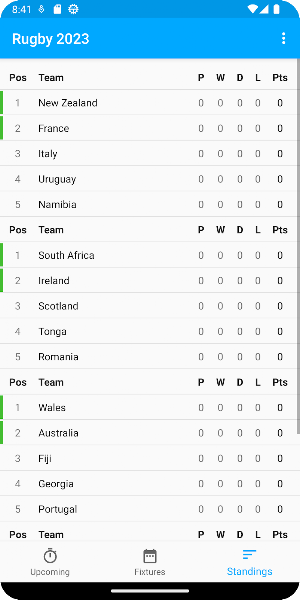 Live Score for Rugby Cup 2023 Screenshot 2