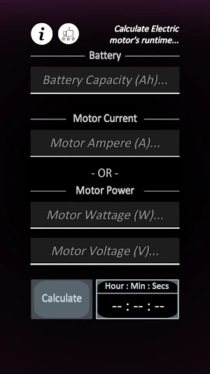 Electric Motor RunTime Screenshot 2