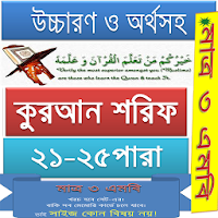 কুরআন (২১-২৫) উচ্চারণ,অনুবাদ