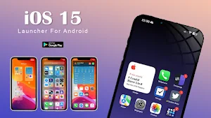 iOS 15 Launcher For Android Screenshot 1