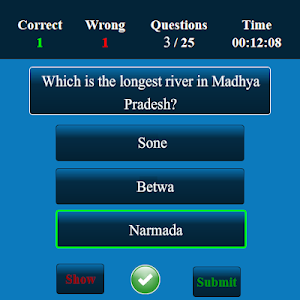 Madhya Pradesh MCQ Screenshot 3