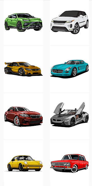 Car Coloring Book - Car Paint Screenshot 1