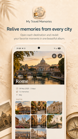 My Travel Memories: Travel Map Screenshot 2