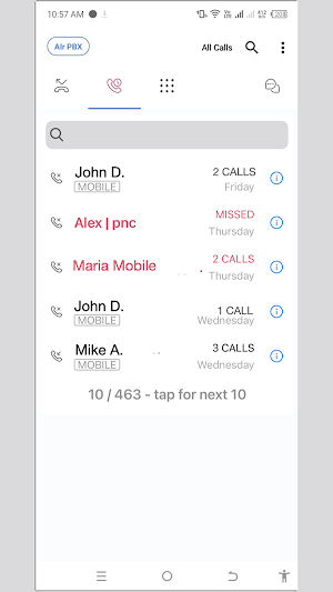 AirPBX Screenshot 1