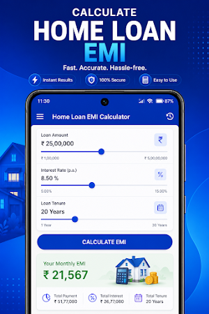 Home Loan EMI Calculator Screenshot 1