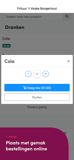 Frituur 't Voske Borgerhout Screenshot 0