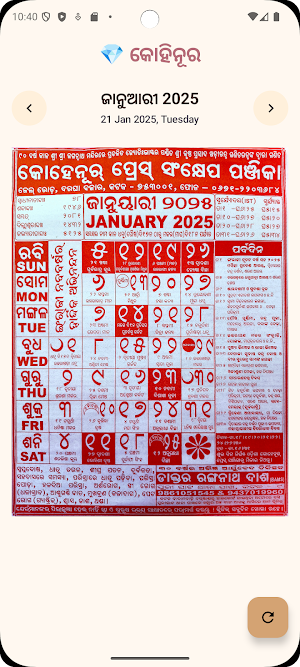 Kohinoor Odia Calendar 2025 Screenshot 0