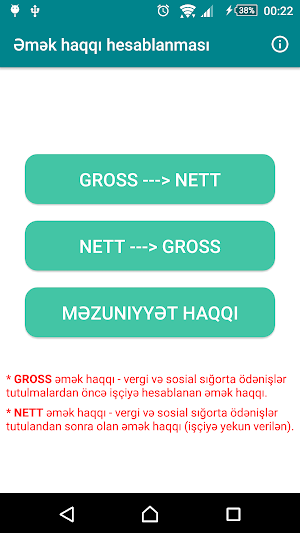Əmək haqqı - kalkulyatoru 2020 Screenshot 0