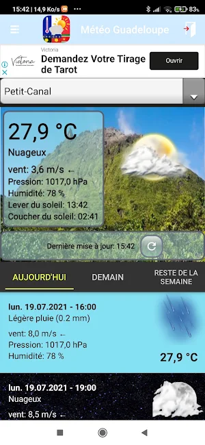 Météo de la Guadeloupe Screenshot 2