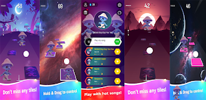 Smurf Cat Tiles Hop Screenshot 0