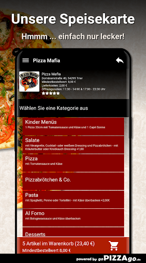 Pizza Mafia Trier Screenshot 3