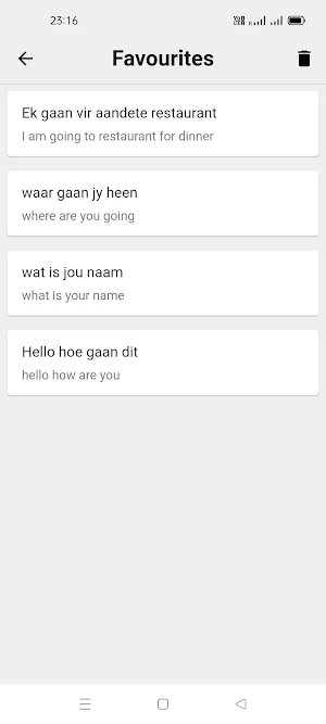 Afrikaans English Translator Screenshot 3
