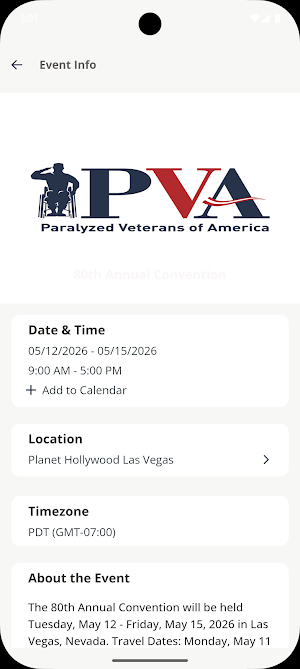 PVA Events Screenshot 0
