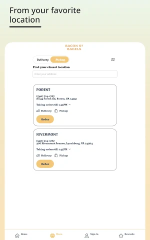 Bacon St. Bagels Screenshot 2