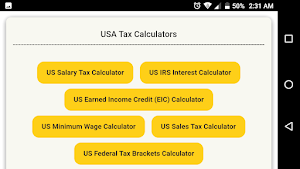 USA Tax Calculators Screenshot 0