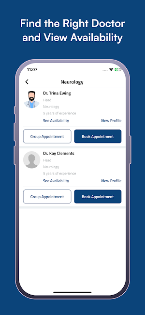 Clinic1 - Patient Screenshot 2