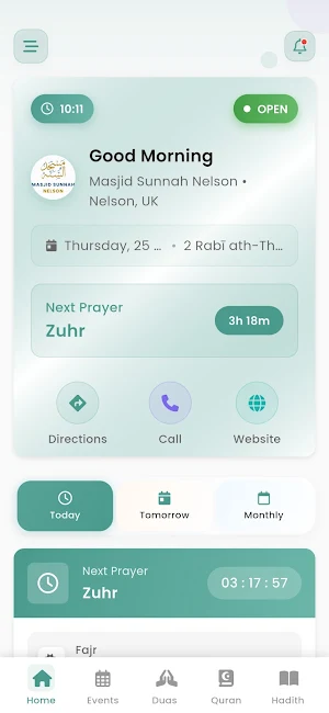Masjid Sunnah Nelson UK Screenshot 0