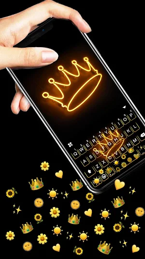 Funky Queen Gravity Keyboard Background Screenshot 1