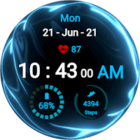 Fluid Blue Watch Face