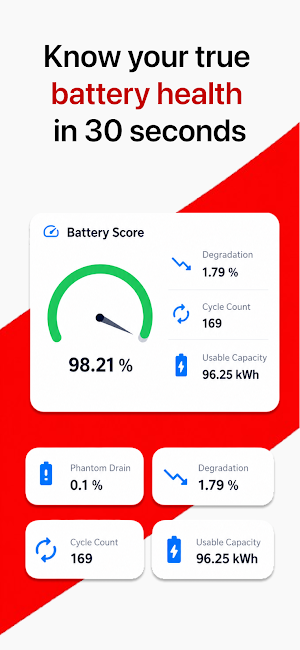 Battery Dr: Health for Tesla Screenshot 1
