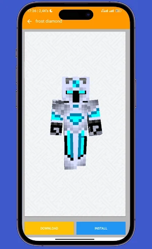 Diamond Skin for Minecraft PE Screenshot 1