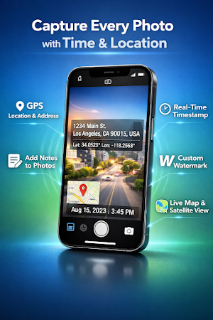 GPS Map Camera - Timestamp Screenshot 0