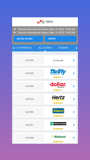 Car Hire: Cheap Car Rental Screenshot 3