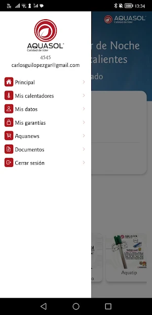 Aquasol App Screenshot 2