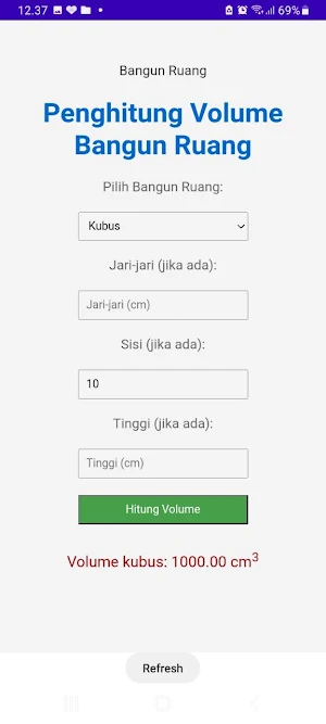 Volume Bangun Ruang Screenshot 1