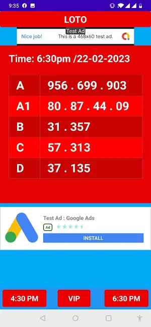 លទ្ធផលឆ្នោតយួន LOTO Screenshot 0