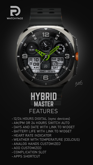 RD Hybrid Master Watch Face Screenshot 3