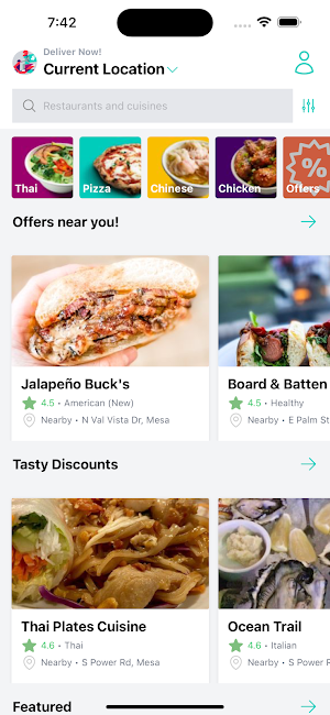 Deliveroo Clone Screenshot 0