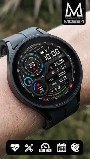 MD324 Hybrid watch face Screenshot 0