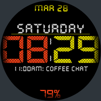 Marked watch face