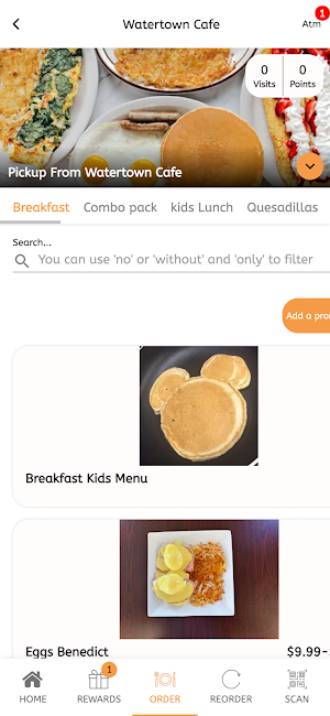 Watertown Cafe's App Screenshot 2