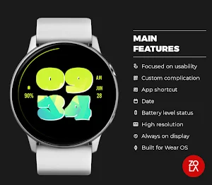Graffiti Green Watch Face Screenshot 1