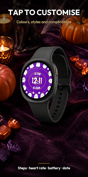 Kawaii Ghosts – Watch Face Screenshot 3