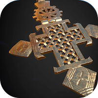 Golden cross Wallpaper