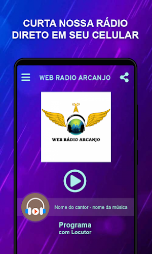 Web Radio Arcanjo Screenshot 1