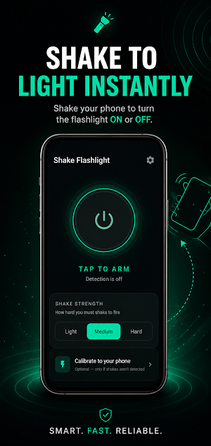 Shake Flashlight: Shake to On Screenshot 0