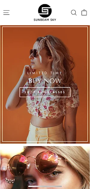 Sunbeamsky Store Screenshot 1