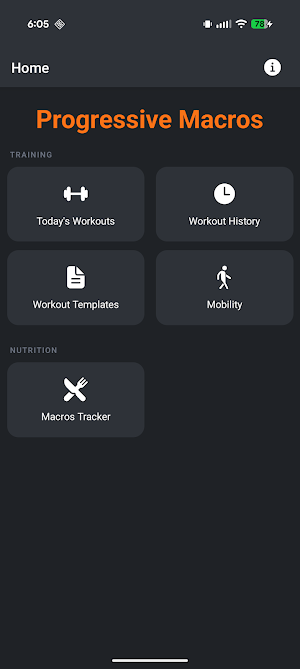 ProgMac - Workout & Macro Log Screenshot 0