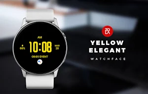 Yellow Elegant Watch Face Screenshot 0