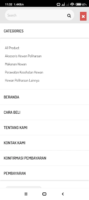 Varia Aq Online Store Screenshot 1