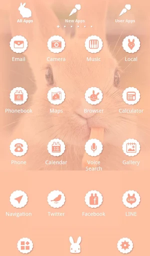 Cute Theme-Rabbit's Lunch- Screenshot 2