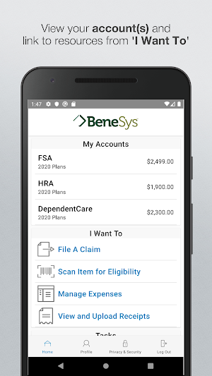 Benesys Inc HRA App Screenshot 0