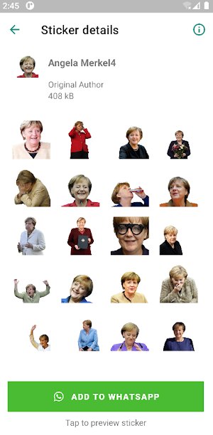 Angela Merkel Stickers Screenshot 3